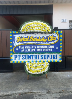 Papan Bunga Duka di Sekarsari