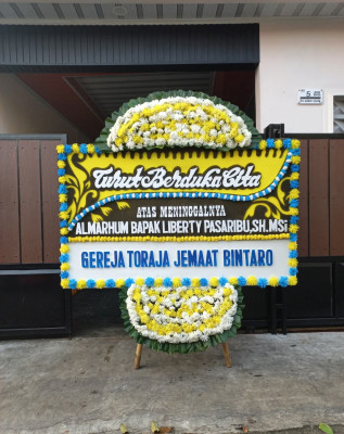 Papan Bunga Duka di Sekarsari